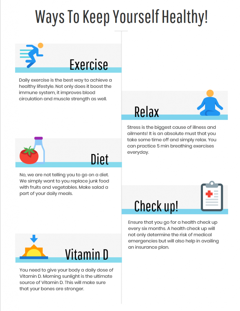 Top 5 ways to keep yourself healthy

